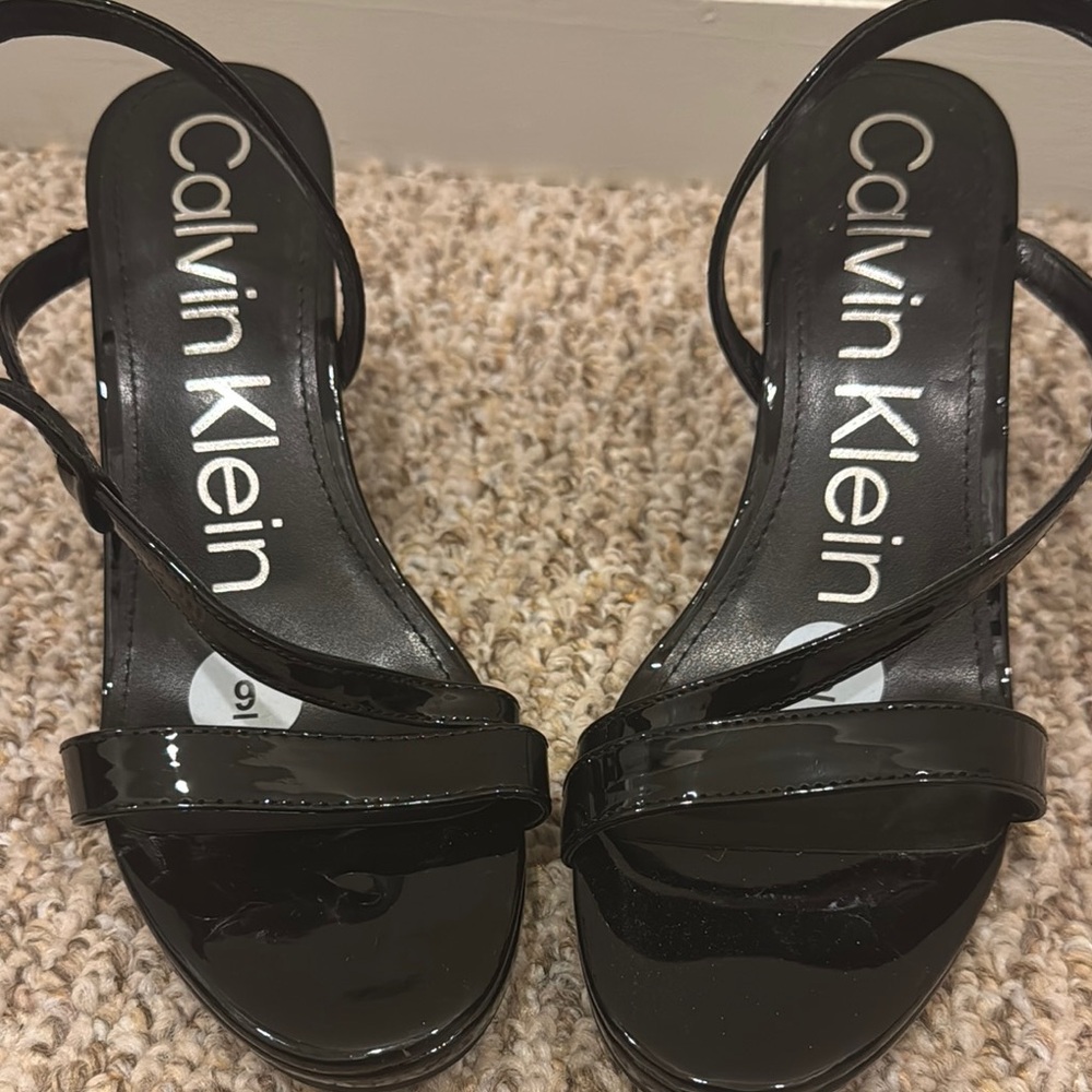 Calvin Klein Black Heeled Shoes